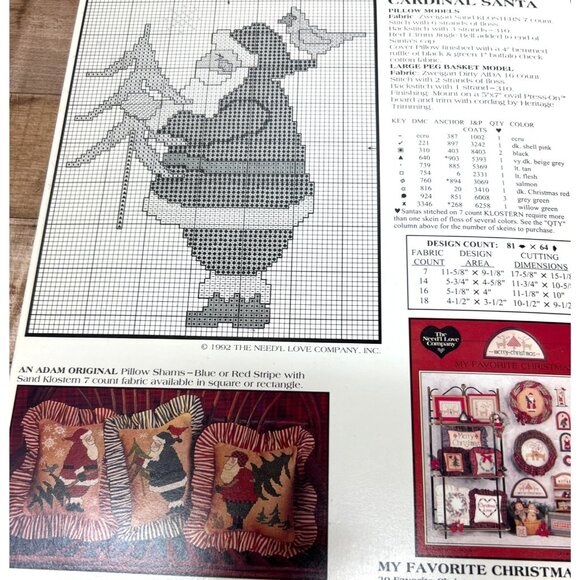 Santas Tree Farm Cross Stitch Pattern Booklet By The Needl Love Company - Picture 3 of 3